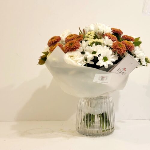 זר חרציות בכלי 220 ש"ח